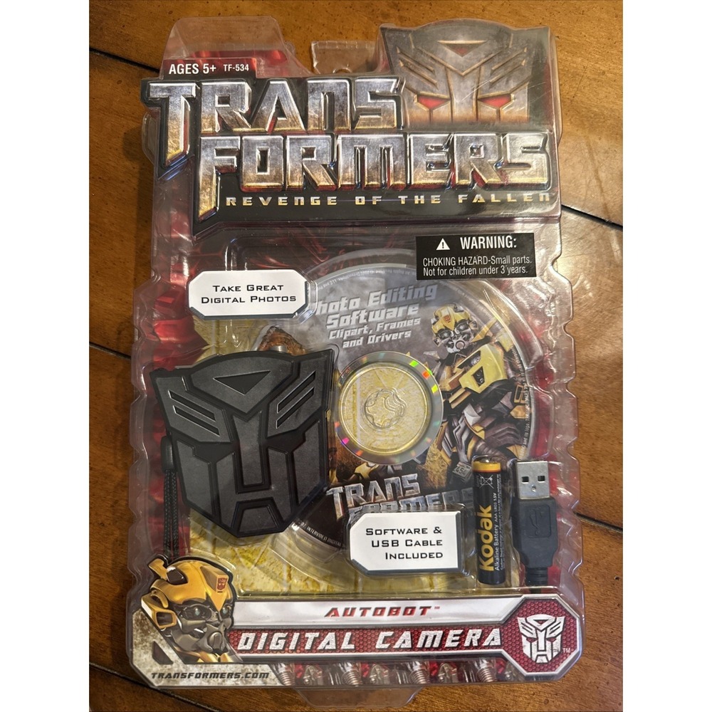 Transformers Revenge of The Fallen Autobot Digital Camera + software & cable NEW
